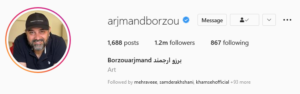 صفحه اینستاگرام برزو ارجمند