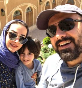 پارمیس زند و همسر برزو ارجمند