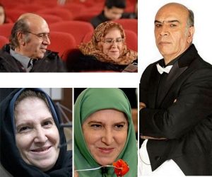 رضا فیض نوروزی و همسرش