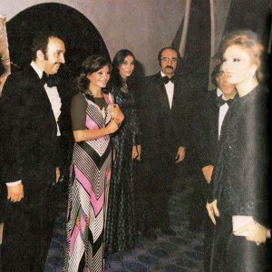 پروانه معصومی در دیدار فرح پهلوی
