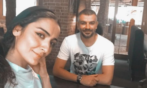السا فیروزآذر و همسرش