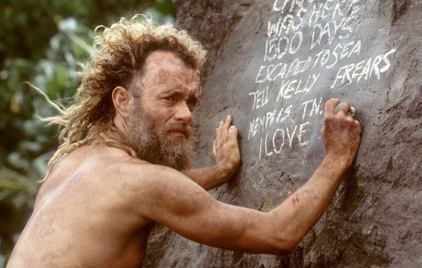تام هنکس در فیلم Cast Away