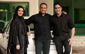 پوریا پورسرخ، گلاره عباسی و حسین یاری در سریال برادر