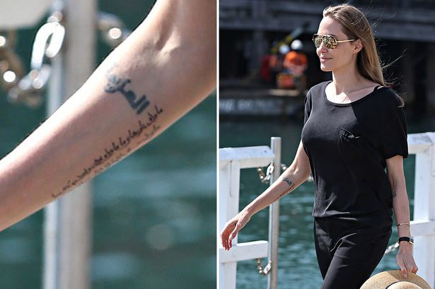 خالکوبی آنجلینا جولی