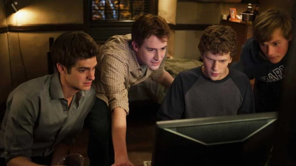 گارفیلد در فیلم The Social Network