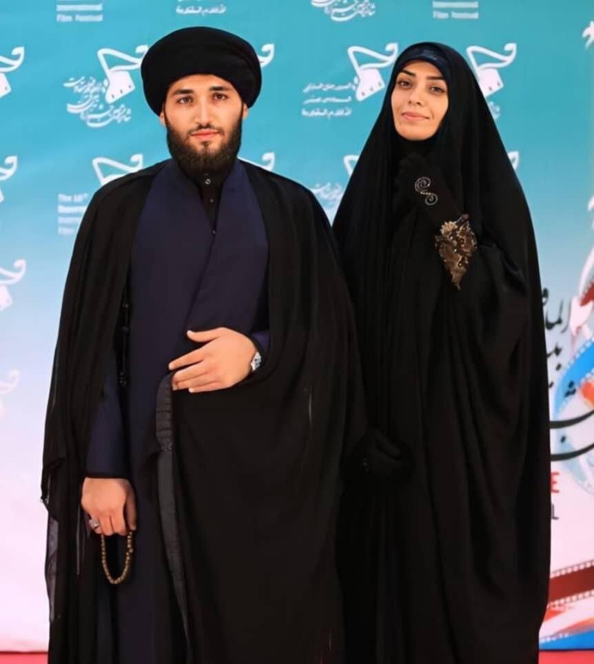ست جالب الهام چرخنده و همسرش در یک مراسم