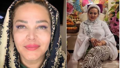 لباس عجیب بهاره رهنما در یک باغ غوغا به پا کرد