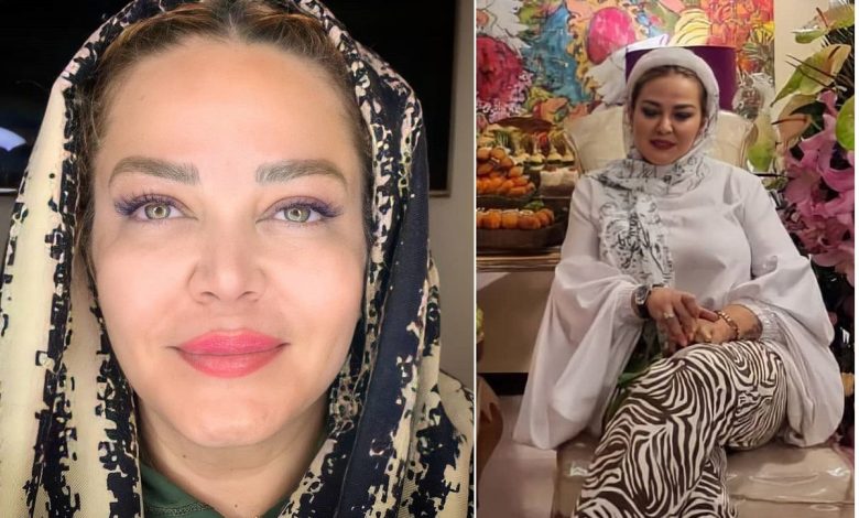 لباس عجیب بهاره رهنما در یک باغ غوغا به پا کرد