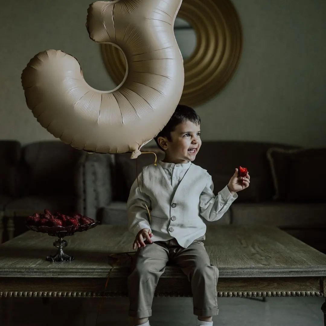 ببینید احمد مهرانفر چه تولد لاکچریی برای پسرش گرفته