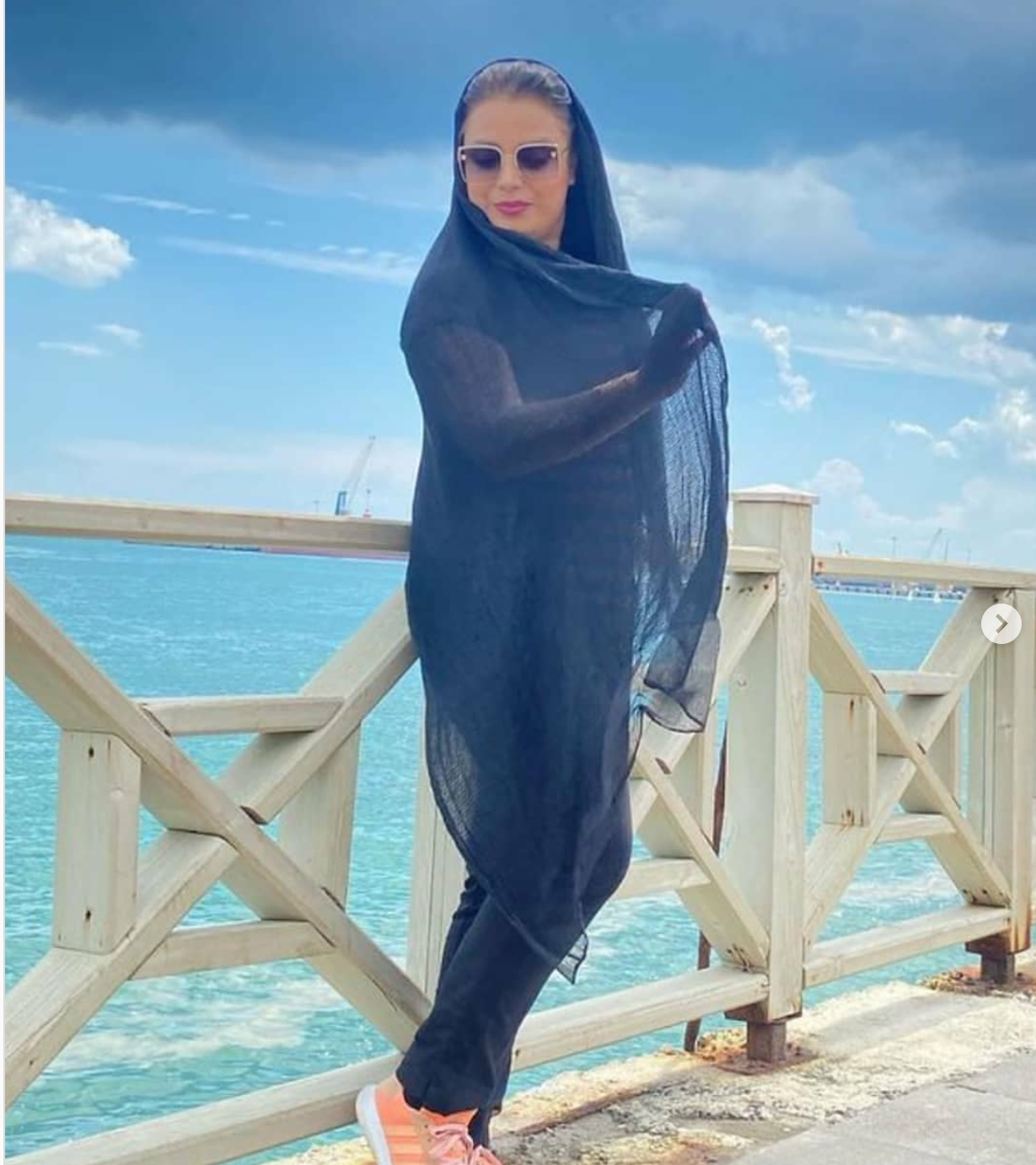 صبا راد با این کار چهره اش را به ترسناکترین حالت ممکن درآورد