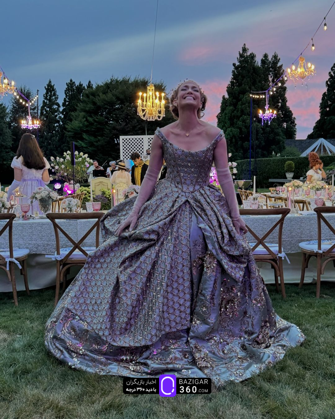 تصاویر جشن تولد سلطنتی جنیفر لوپز به سبک بریجرتون