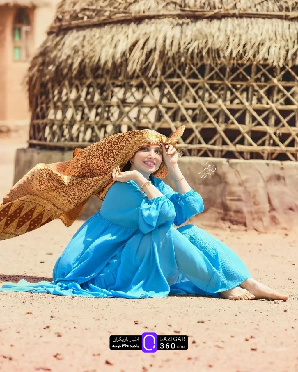 تصاویری دیدنی از بهنوش طباطبایی در کویر یزد