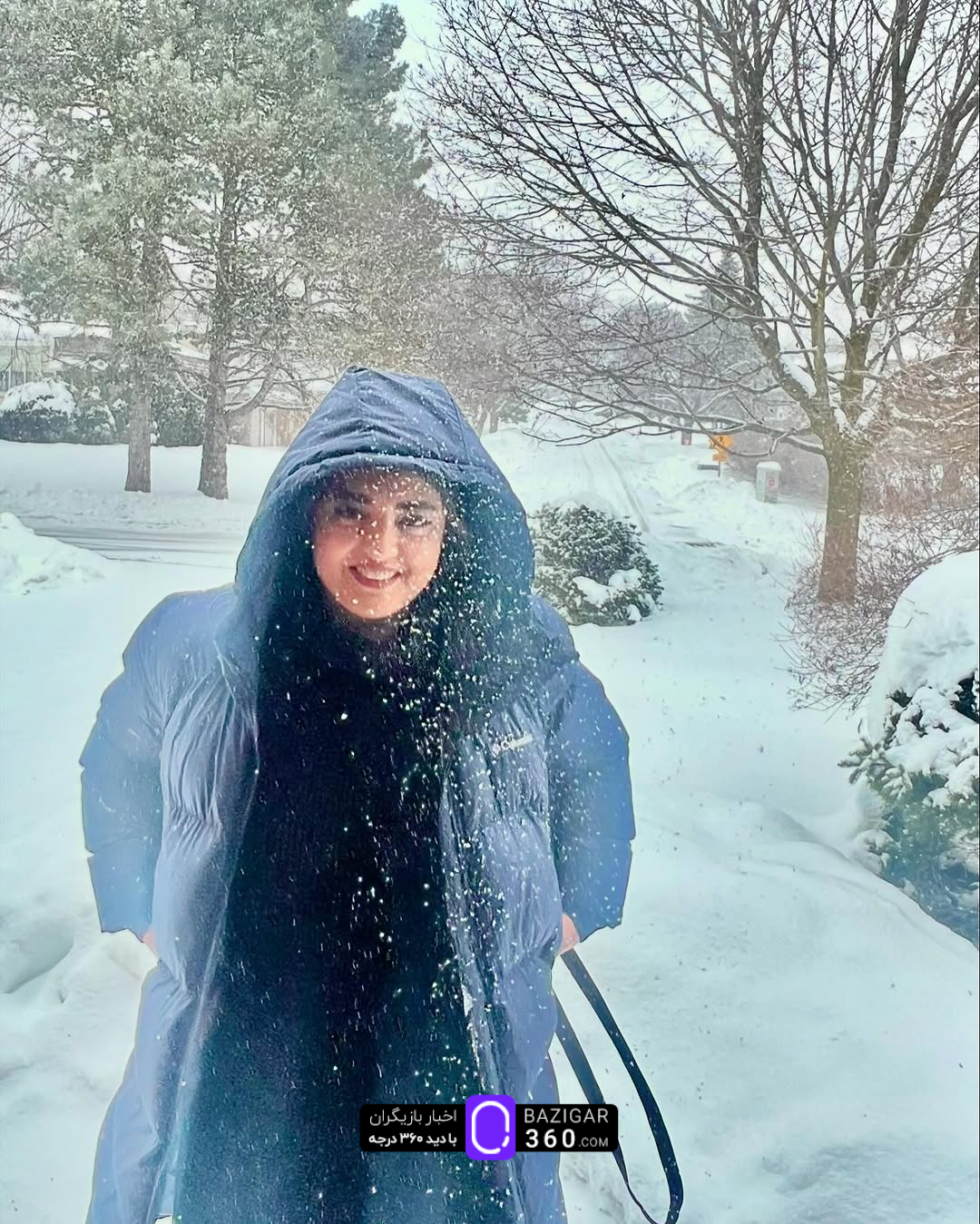 عکس‌های برفی نرگس محمدی و علی اوجی خارج از کشور
