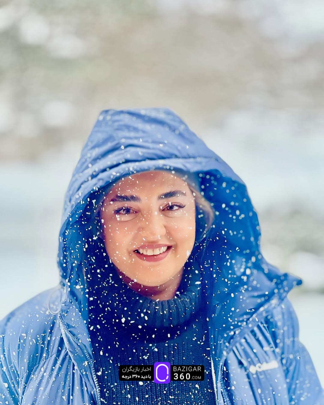 عکس‌های برفی نرگس محمدی و علی اوجی خارج از کشور