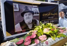 مراسم تشییع اکبر عبدی