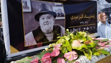 مراسم تشییع اکبر عبدی