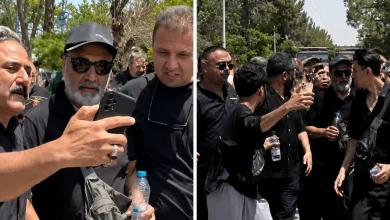 رضا عطاران در مراسم اکبر عبدی